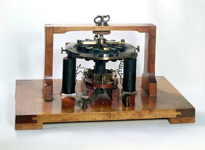 Kopie der elektromagnetischen Maschine, erfunden von Antonio Pacinotti (1841-1912) im Jahr 1860, 1888 von Oreste Cini